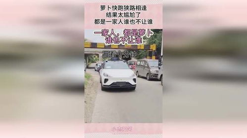 萝卜快跑与公交车的狭路相逢，连连后退的意外事件