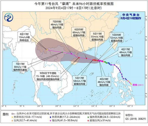 摩羯或为近十年影响海南的最强台风